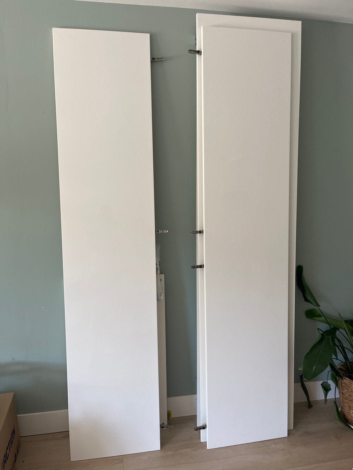 IKEA Pax Forsand hoogglans wit kastdeuren 50x229 cm, Ophalen, Minder dan 50 cm, 200 cm of meer, Zo goed als nieuw