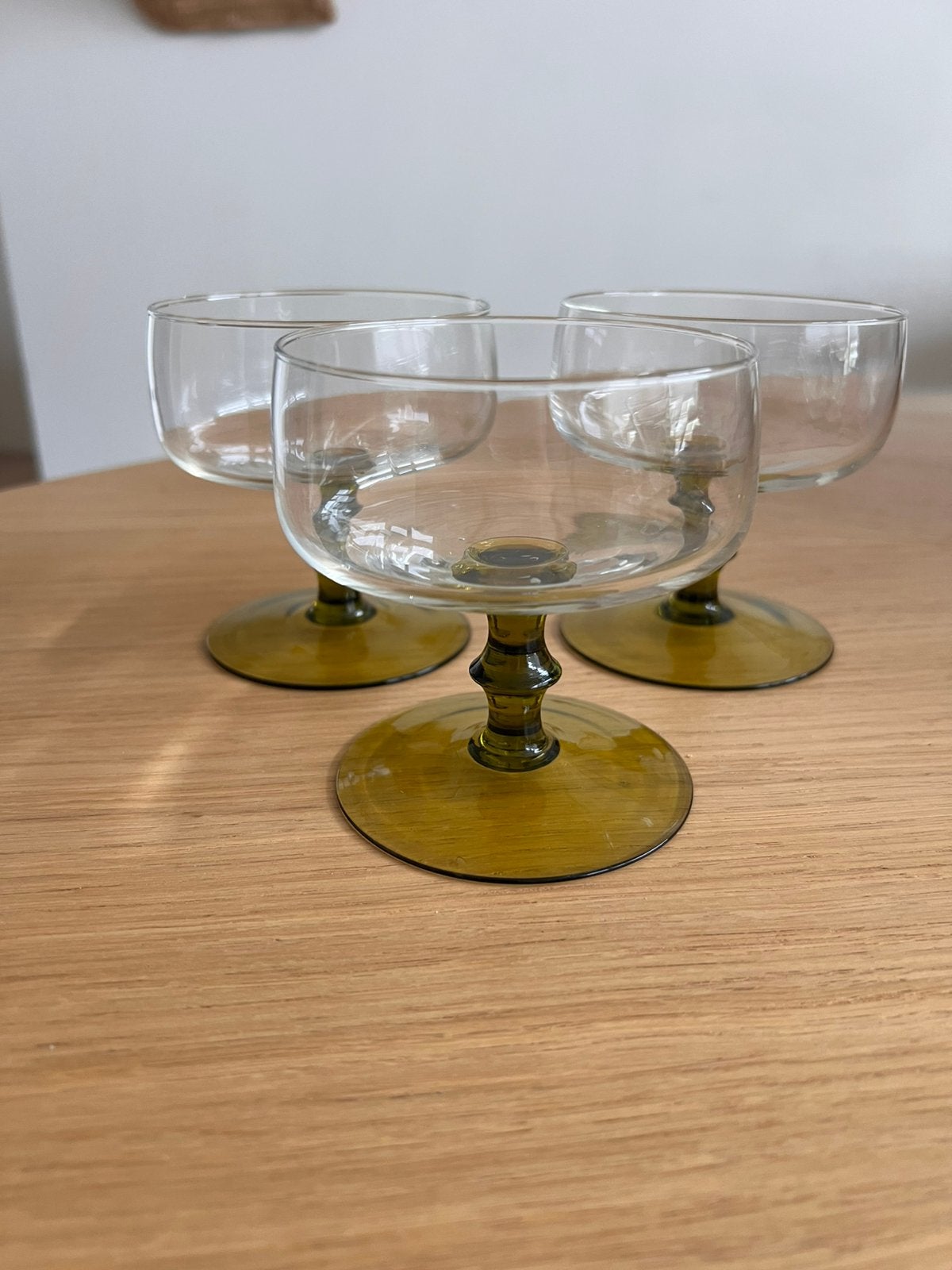 Vintage Libbey Tulip Brown Stem Champagne / Sherbet Glass, Ophalen of Verzenden, Zo goed als nieuw, Overige typen
