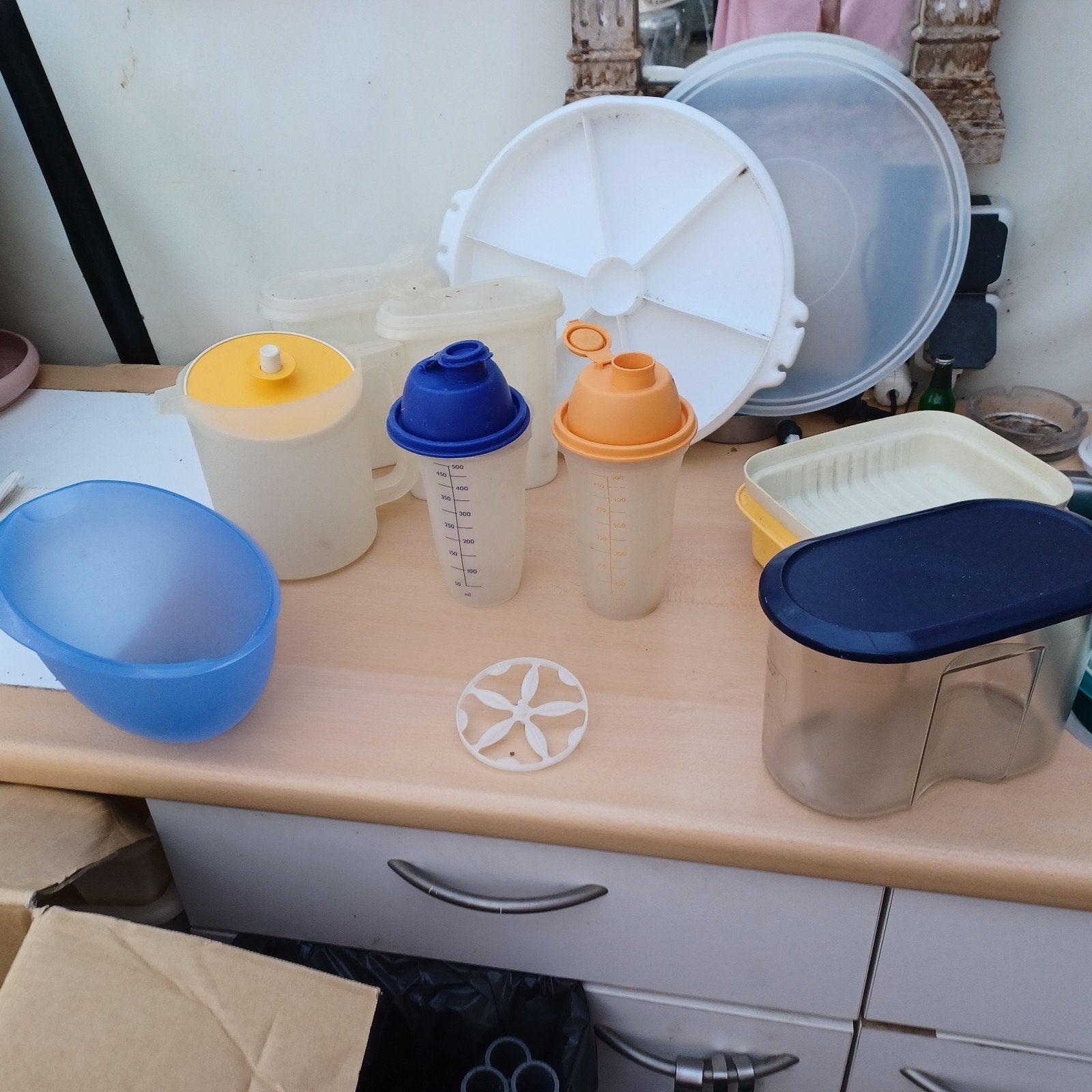 Tupperware  alles 1 koop 30€, Huis en Inrichting, Keuken | Tupperware, Geel, Ophalen of Verzenden