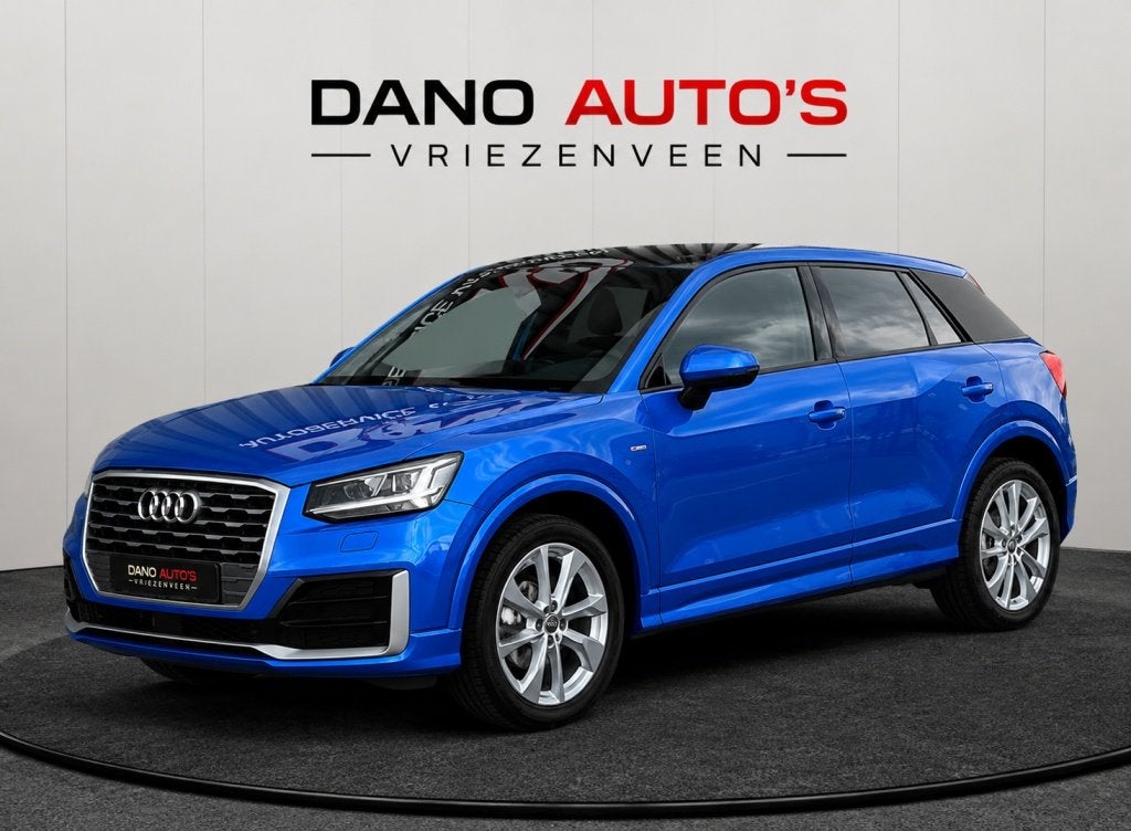Audi Q2 1.4 TFSI 150PK S-line Pano/Leer/ACC/LED (bj 2018), Auto's, Gebruikt, 4 cilinders, 150 pk, Blauw