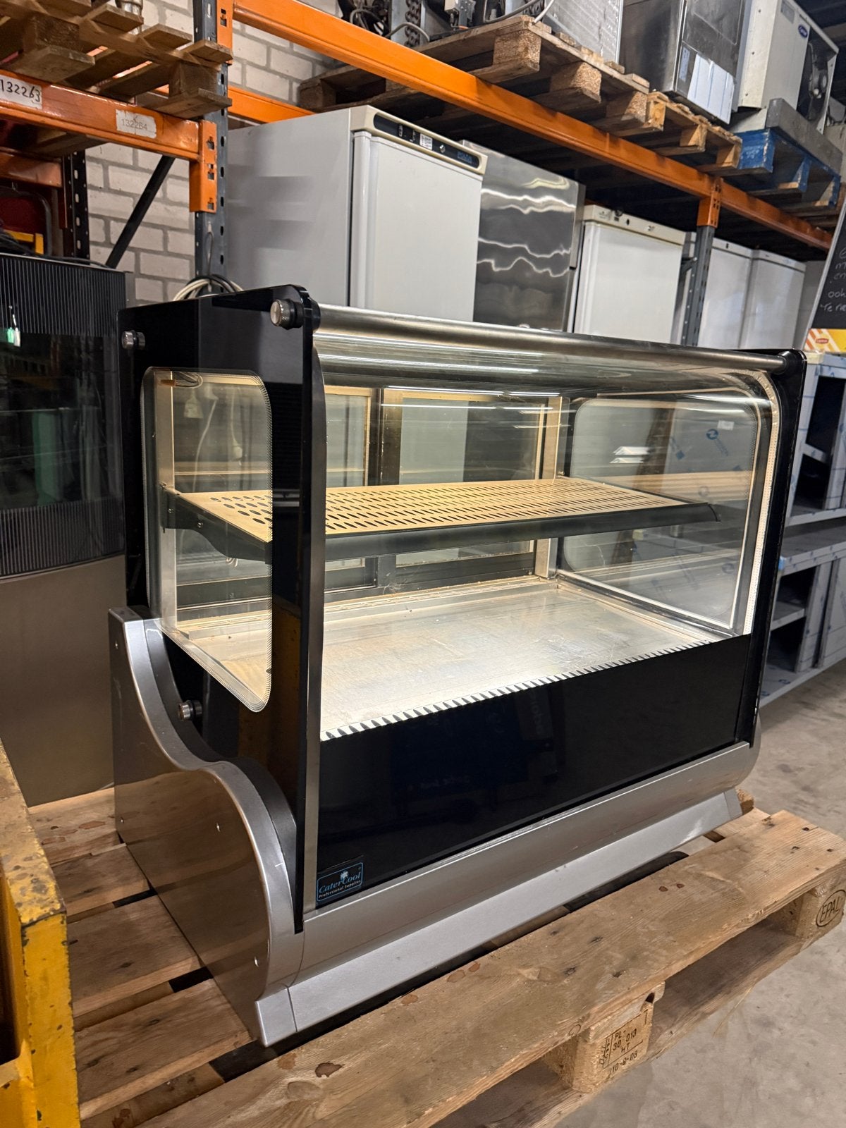 Gebaksvitrine horeca tafelmodel opzetvitrine koelvitrine, Ophalen, Gebruikt
