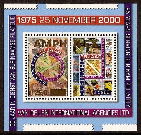 Suriname 1176 postfris Amphilex 2002, Ophalen of Verzenden, Postfris