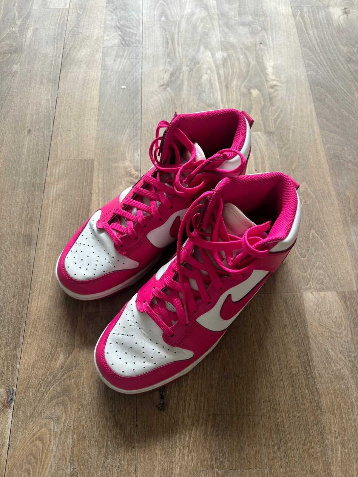 Nike Dunk High Pink Prime maat 38, Kleding | Dames, Schoenen, Ophalen, Zo goed als nieuw, Roze, Sneakers of Gympen