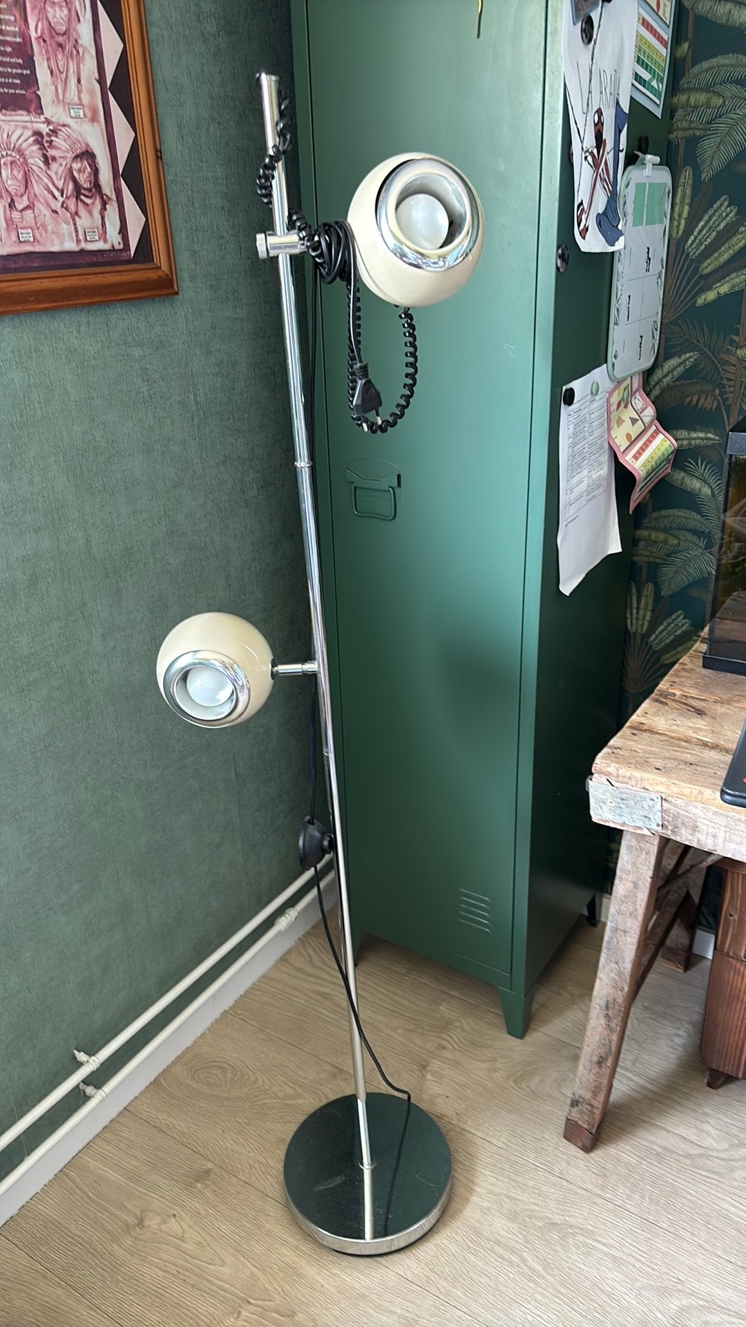 Bollen lamp retro, Huis en Inrichting, Ophalen, Gebruikt