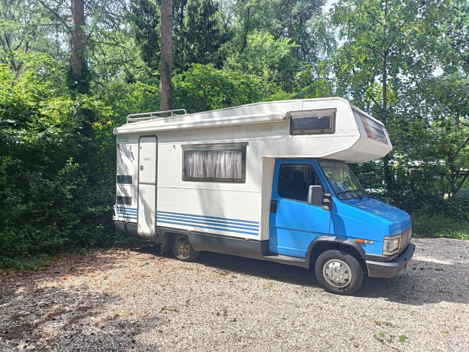Te koop: onze Joop - Fiat Ducato Dethleffs camper uit 1991, Caravans en Kamperen, Campers, Particulier, tot en met 4, Alkoof, Dethleffs