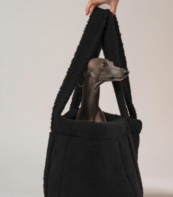 Zwarte teddy hondentas / dogs shopper Karma Hund, Ophalen of Verzenden, Nieuw