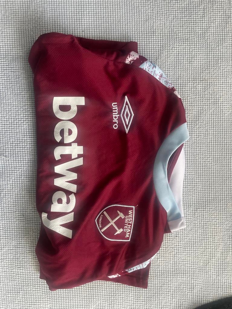 West Ham United Thuisshirt - Maat M, Maat M, Ophalen of Verzenden, Zo goed als nieuw, Shirt