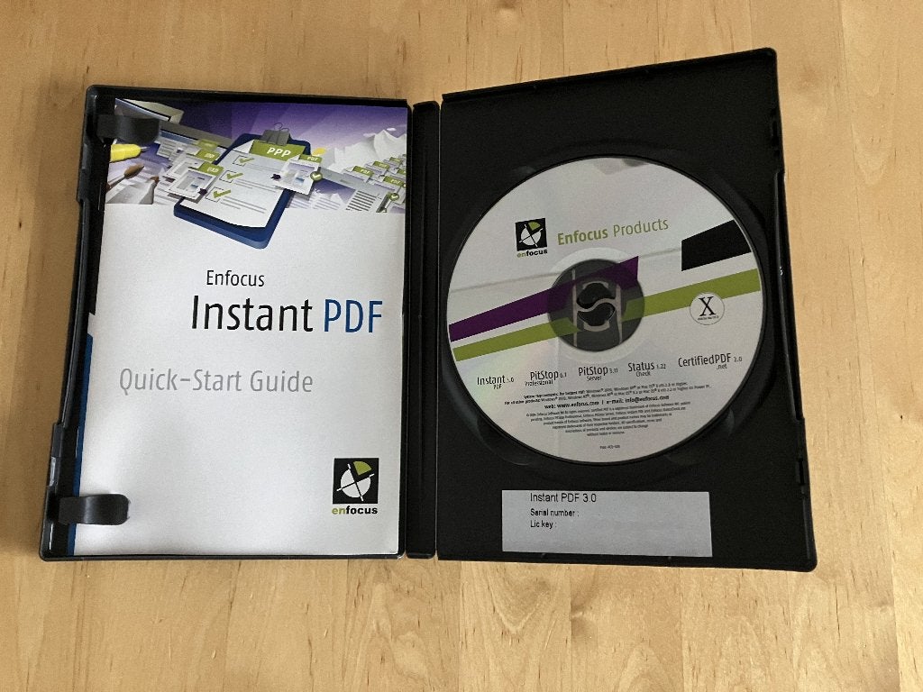 Enfocus Instant PDF 3 (Windows/Mac OSX) met licentie CD-ROM, Ophalen of Verzenden, Gebruikt, MacOS