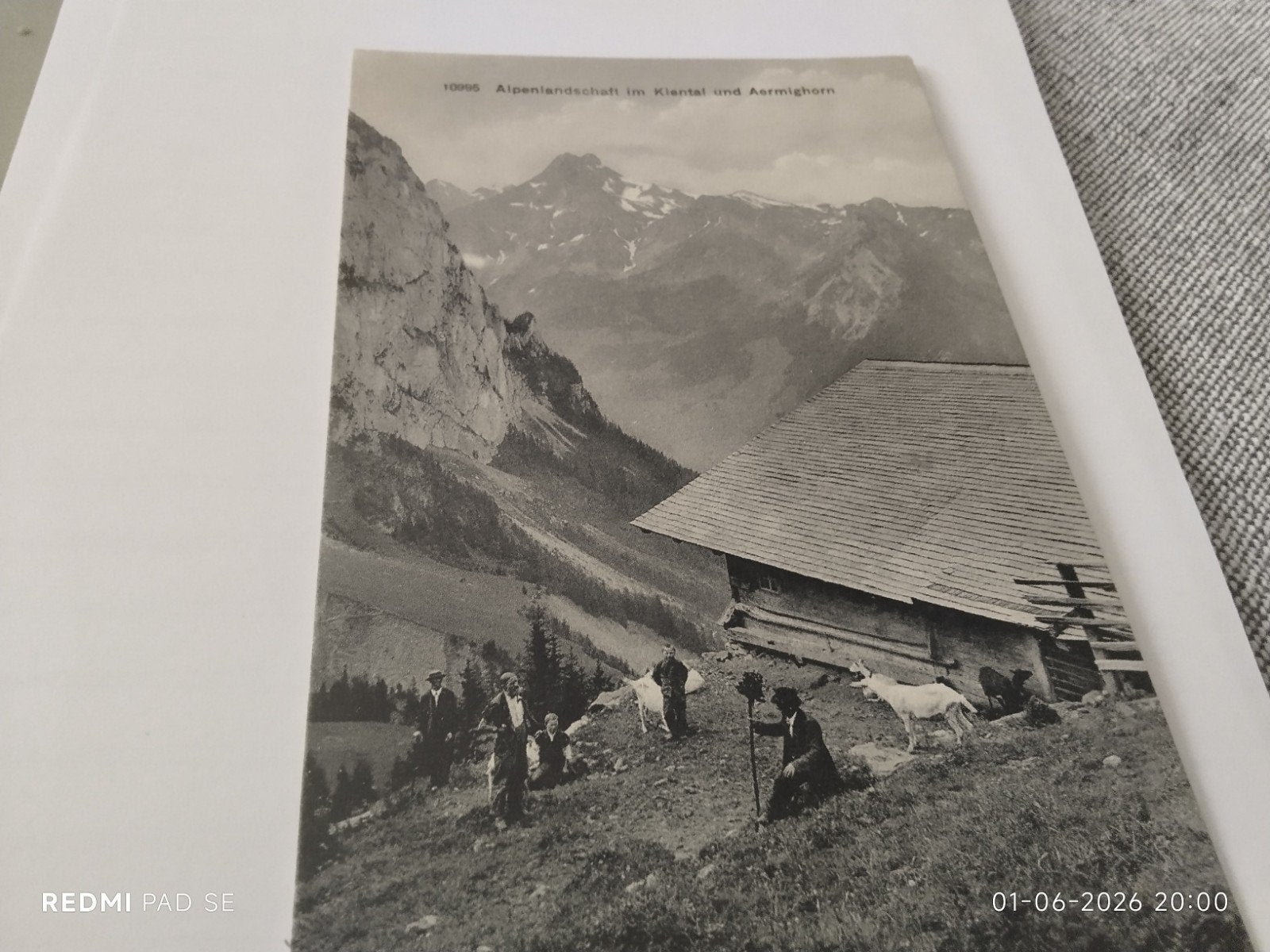 Oude Ansichtkaart Alpenlandschap Kiental en Aermighorn, Ophalen of Verzenden, Voor 1920