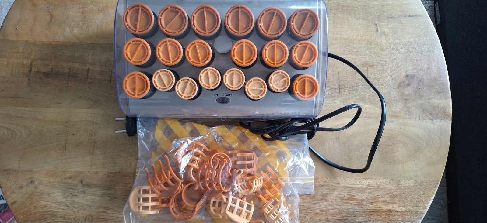 Carmen krulset met 20 rollers en clips, Ophalen of Verzenden, Gebruikt, Haarverzorging