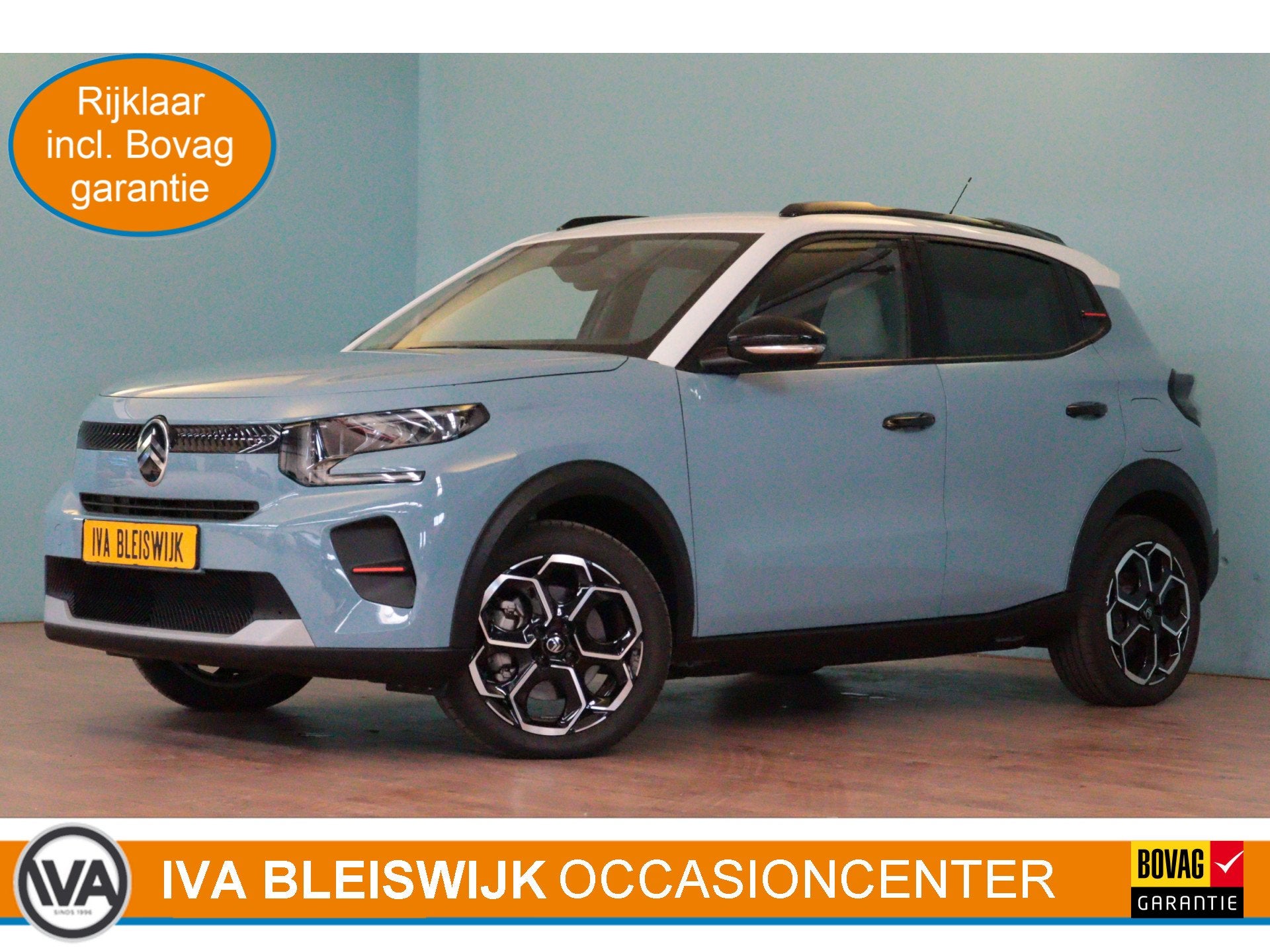 Citroën ë-C3 Max 113pk 44 kWh | 3 FASE | TWO-TONE | NAVI /, Auto's, Parkeersensor, Blauw, 44 kWh, 21 min