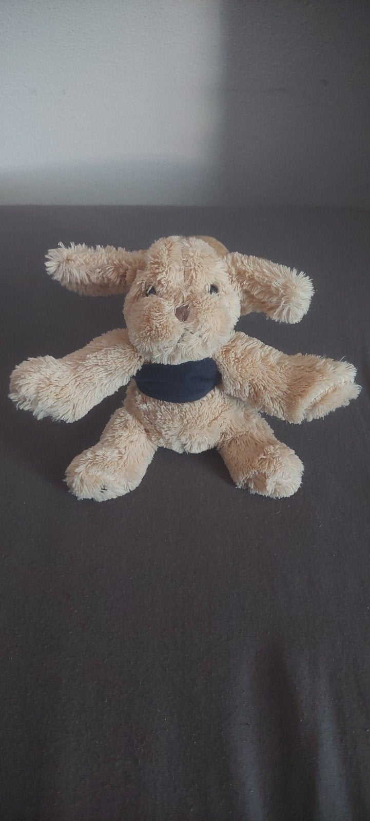 Schattige pluche hond knuffel - Zo goed als nieuw, Overige karakters, Zo goed als nieuw, Middelgroot (20 tot 80 cm), Beige