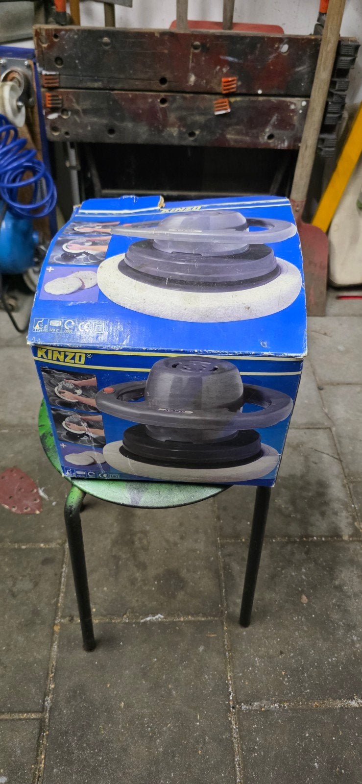 Kinzo Polijstmachine met 3 extra poets pads Zgan, Ophalen, Zo goed als nieuw, Overige typen
