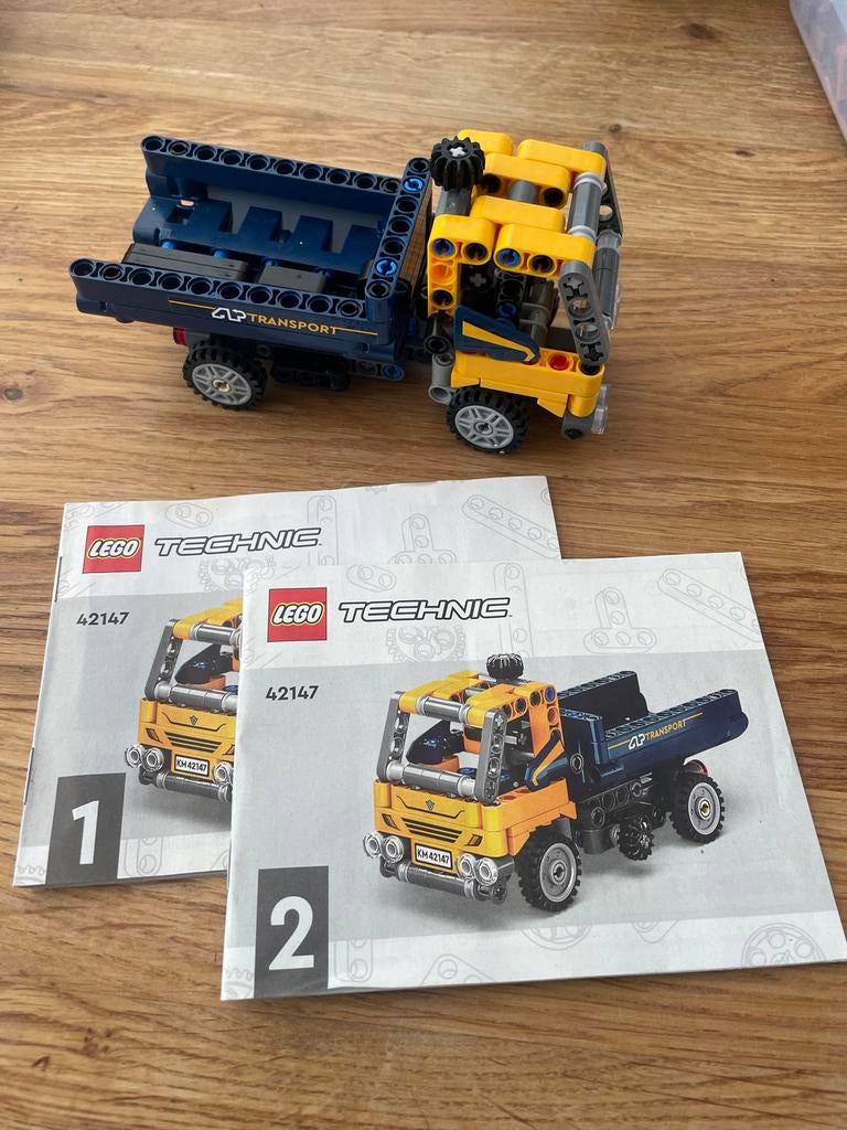 Lego Technic 42147 Kiepwagen - Complete set met instructies, Lego, Ophalen of Verzenden, Zo goed als nieuw, Technic
