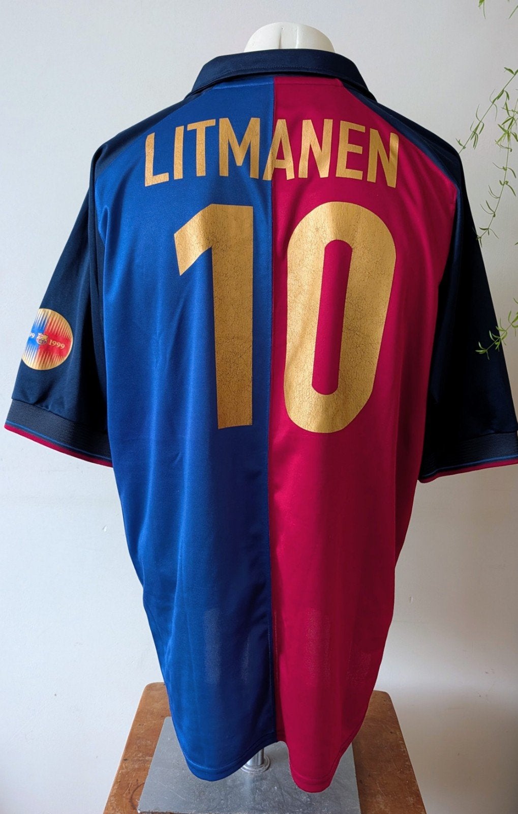 Match shirt Barcelona Nike 99/00 – Jari Litmanen #10 –, Ophalen of Verzenden, Zo goed als nieuw, Buitenlandse clubs, Shirt
