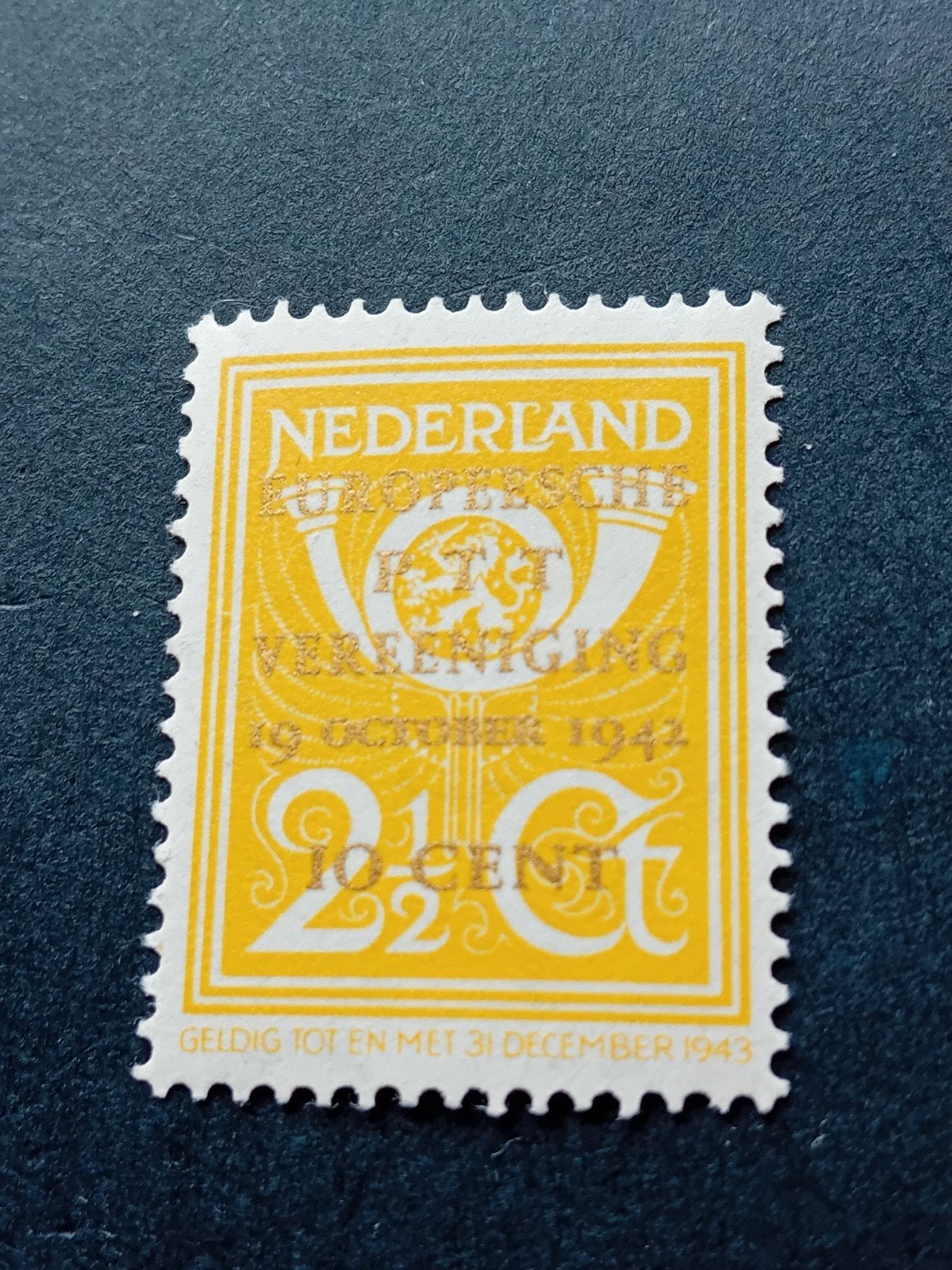 Nederland 1942 Postzegel Europese Vereniging 10 Cent, Ophalen of Verzenden, Na 1940, Postfris