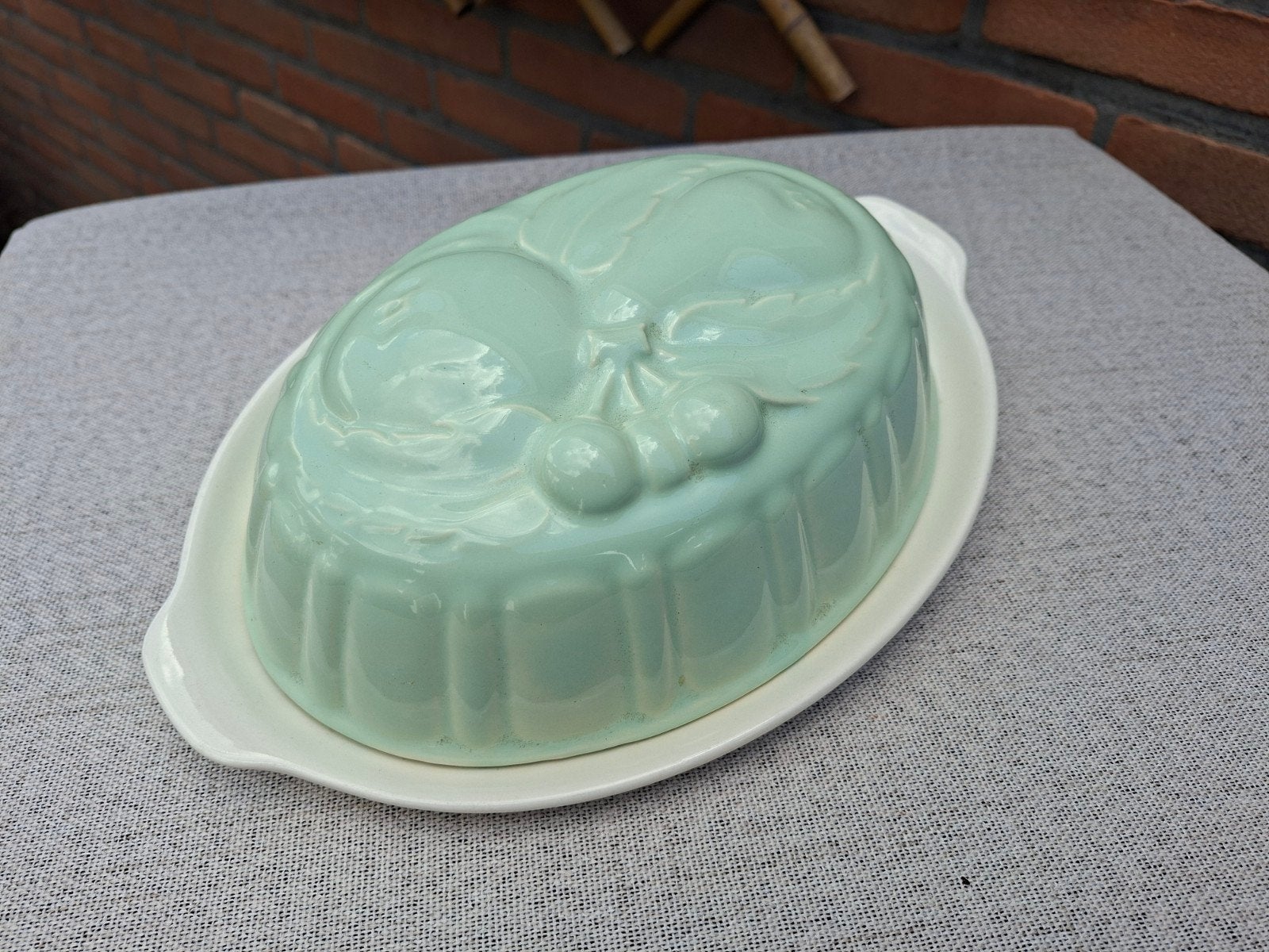 Mintgroene puddingvorm van Villeroy en Boch Luxemburg, Ophalen of Verzenden