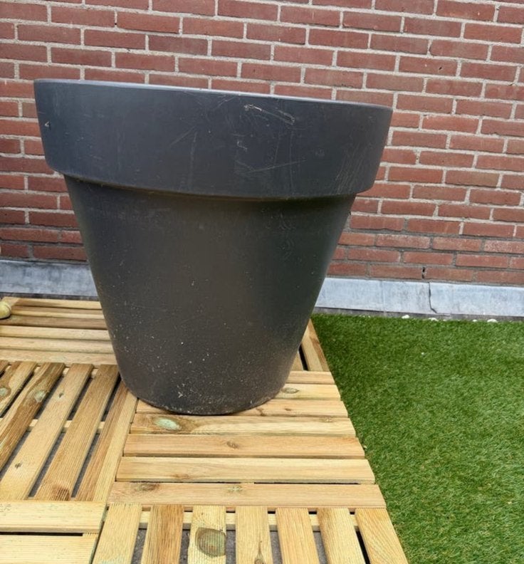 Grote Elho bloempot - Antraciet, Kunststof, Gebruikt, Balkon, 40 cm of meer