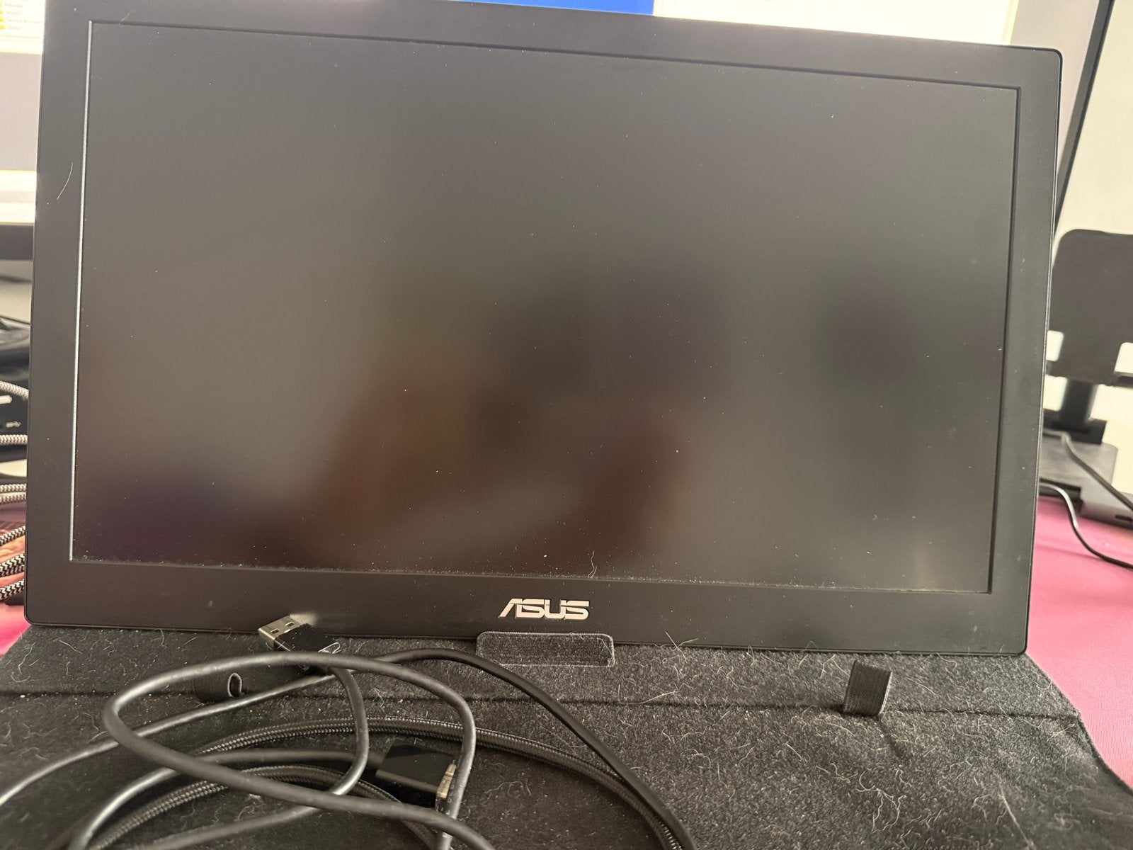 ASUS MB169B+ Extern Draagbaar USB Monitor Scherm, Gebruikt, Kantelbaar, Full HD, Ophalen of Verzenden