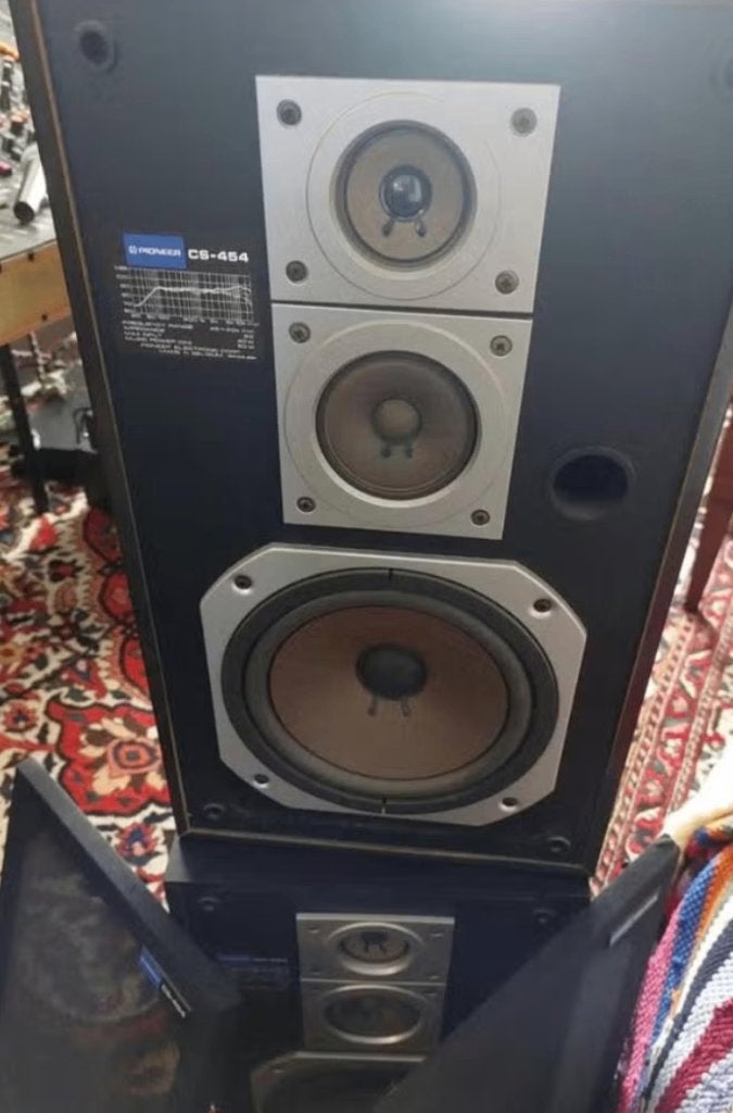Pioneer cs 454 houten look vintage speakers, Ophalen of Verzenden, Minder dan 60 watt, Overige merken
