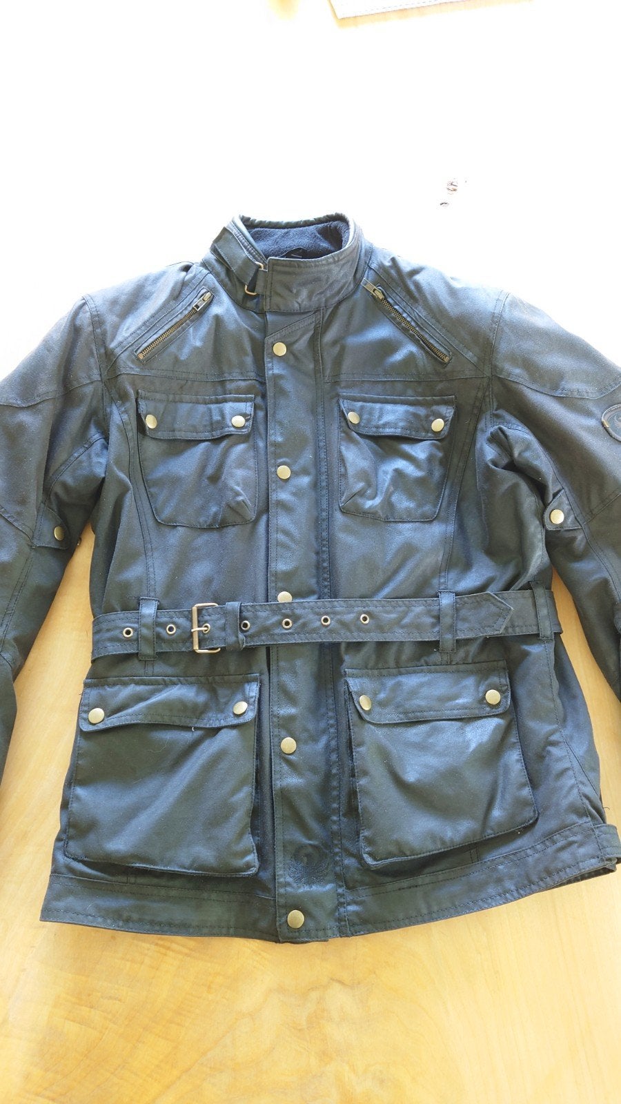 Merlin wax motorjas, maat M, incl. bescherming, Motoren, Kleding | Motorkleding, Jas | textiel, Heren, Ophalen of Verzenden, Merlin