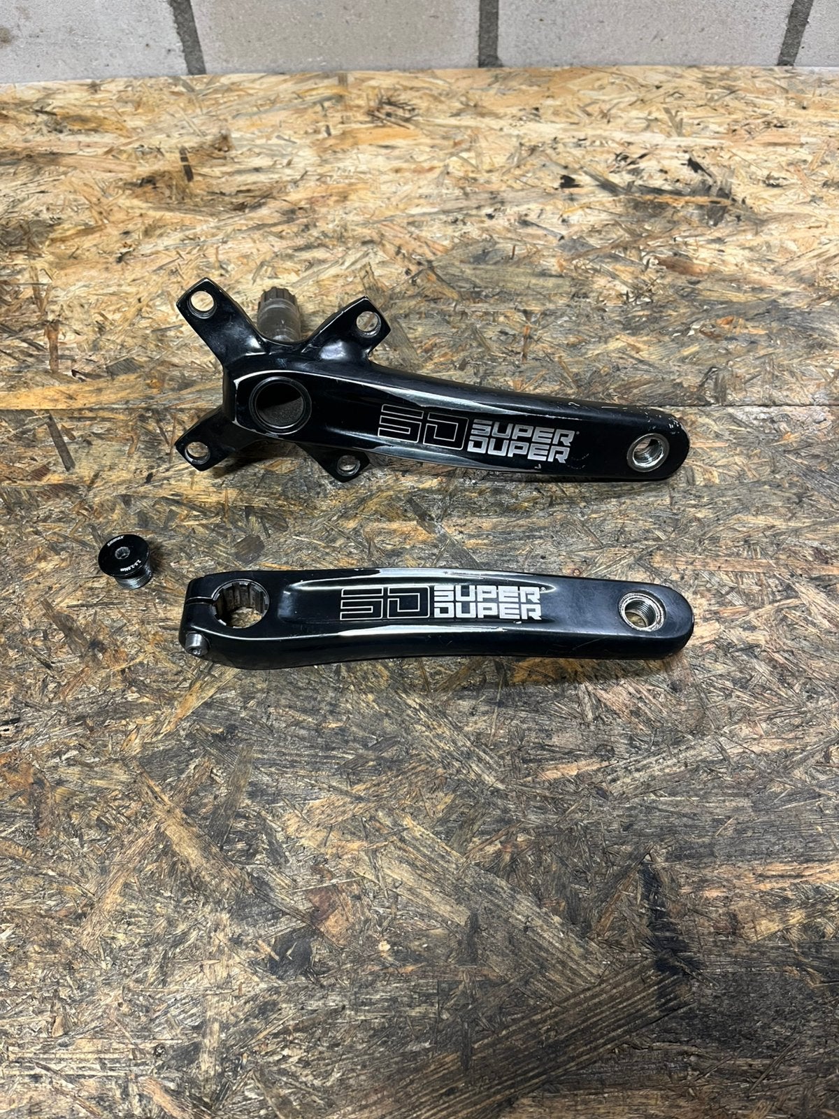 Crankstel superduper SD bmx 175mm, Ophalen of Verzenden, Gebruikt, BMX