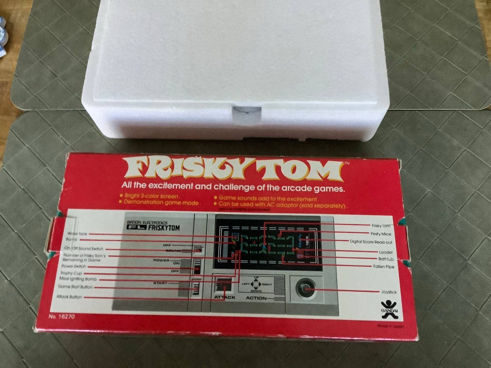 Bandai Electronics Frisky Tom Handheld Game (Vintage), Spelcomputers en Games, Spelcomputers | Overige, Ophalen, Overige merken