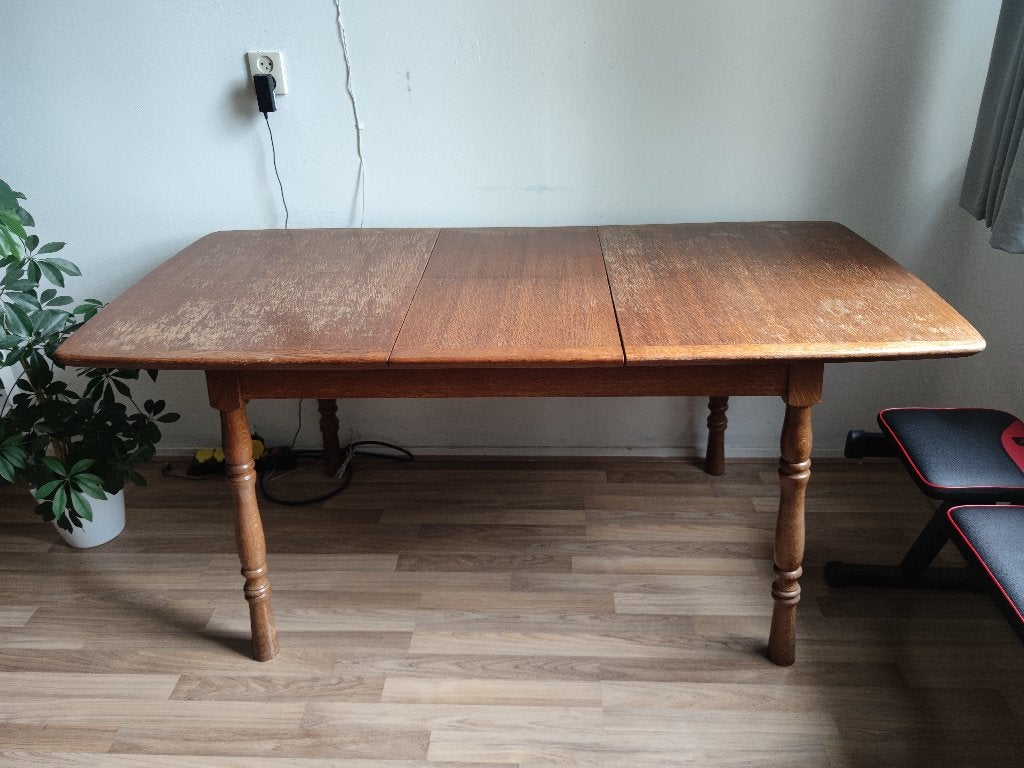 Dining table, Ophalen, Gebruikt, 100 tot 150 cm, Eikenhout
