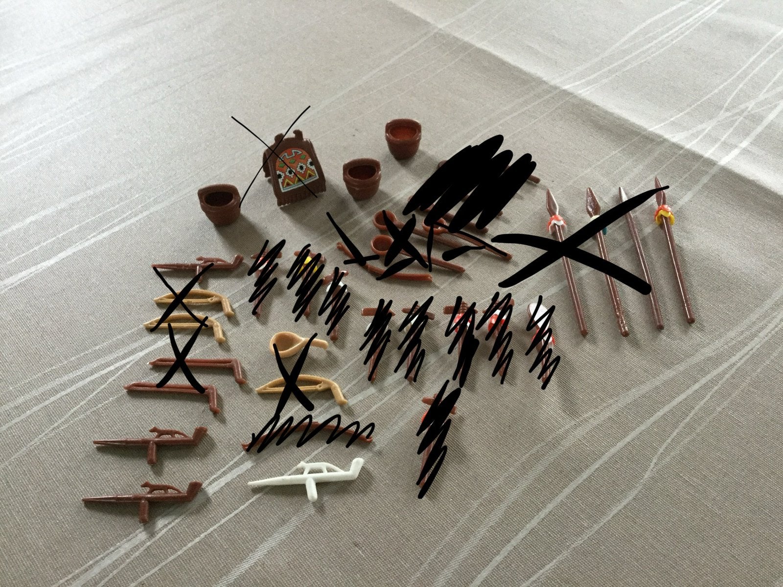 Playmobil accessoires indianen., Ophalen of Verzenden, Gebruikt