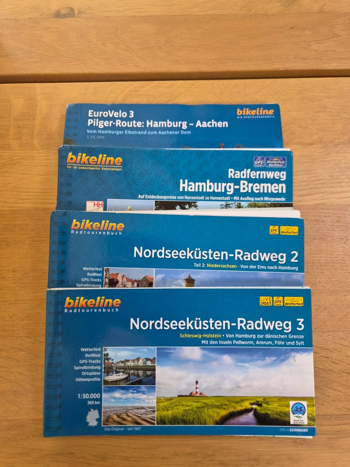 Bikeline fietsroutegidsen, Ophalen of Verzenden, Europa, Reisgids of -boek, Overige merken