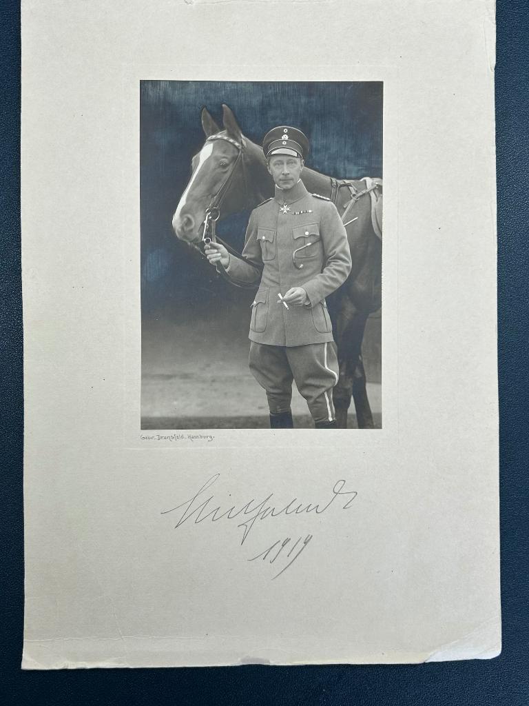 Gesigneerde foto van Wilhelm von Preussen uit 1919, Verzamelen, Militaria | Algemeen, Ophalen of Verzenden, Landmacht, Duitsland