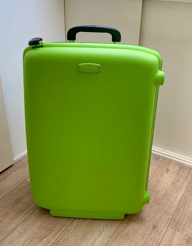 Samsonite koffer mint groen, Hard kunststof, Zo goed als nieuw, 70 cm of meer, 55 cm of meer