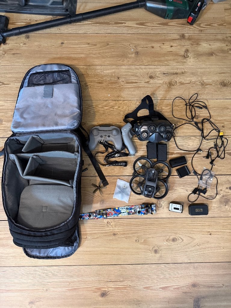 DJI Avata complete set - FPV drone met Goggles en extra's, Audio, Tv en Foto, Drones, 250 tot 900 gram, Gebruikt, Racedrone, DJI