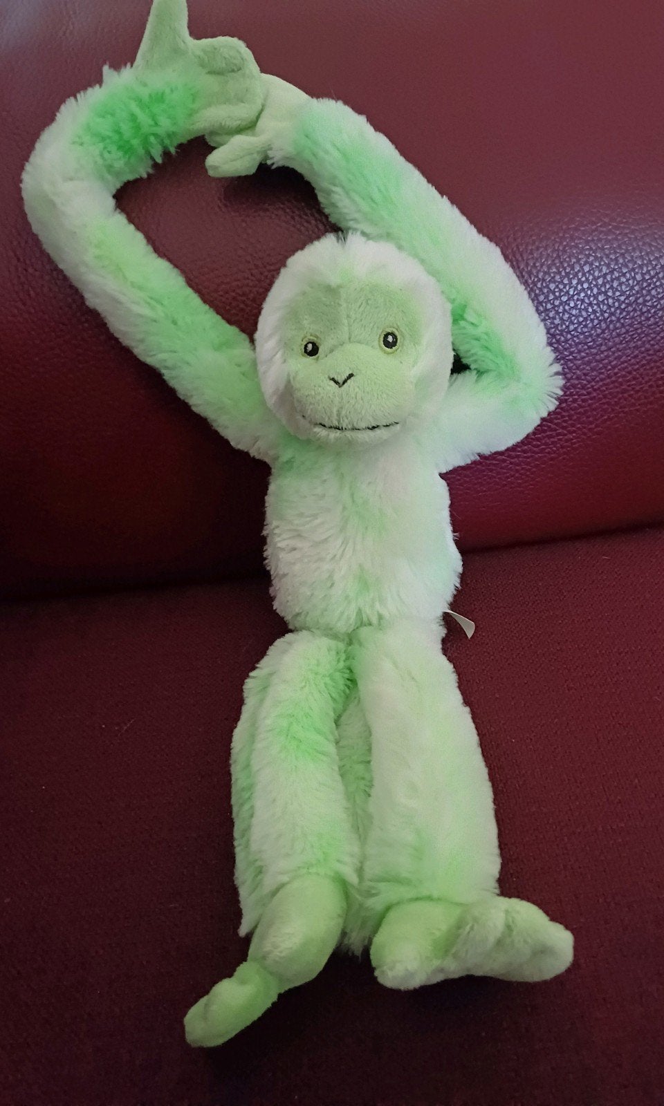 Groen aapje van de apenheul 32 cm, Ophalen, Zo goed als nieuw, Overige typen