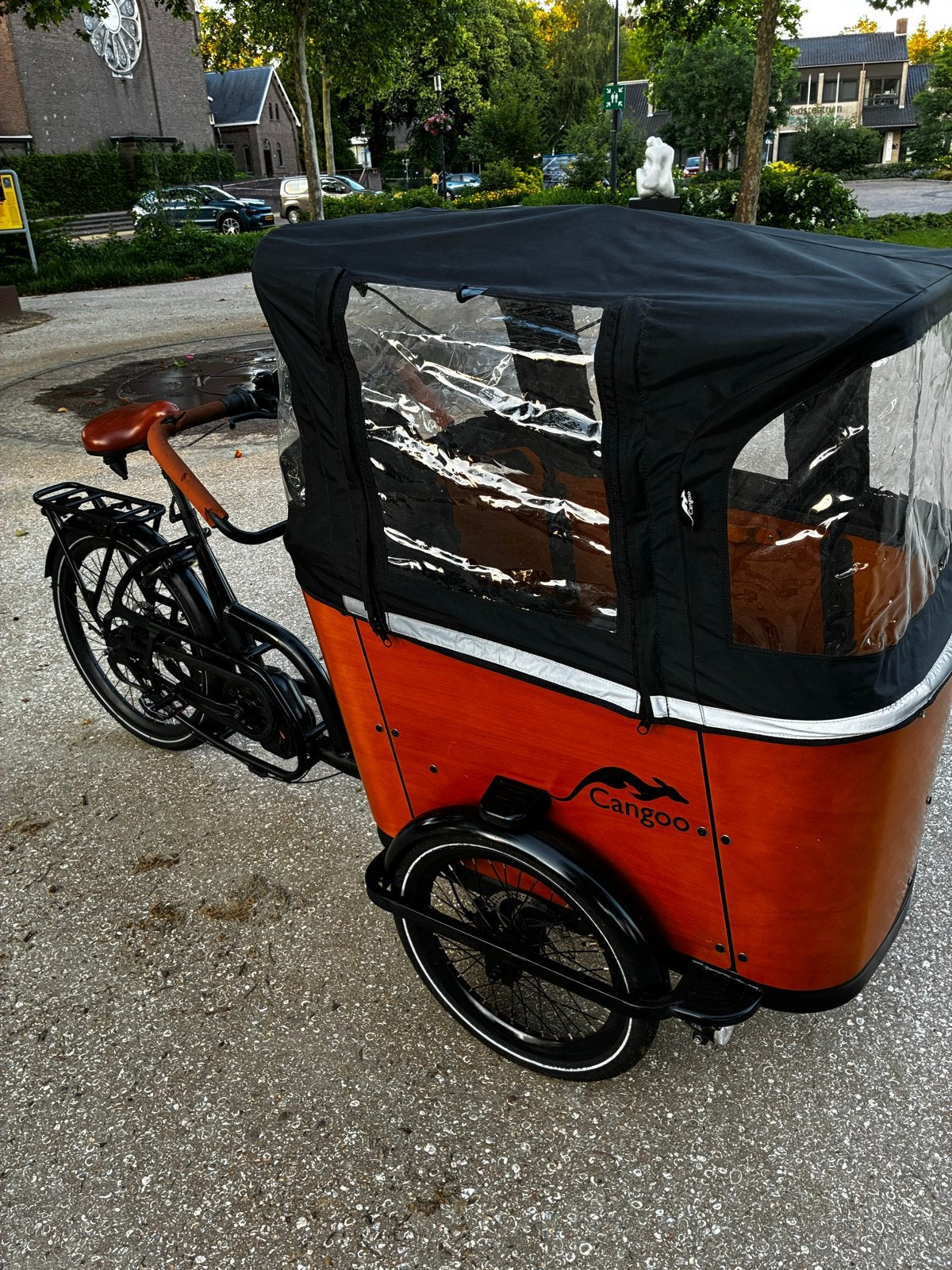 Cangoo Buckle bakfiets, Gebruikt, Elektrisch, 2 kinderen, Schijfrem