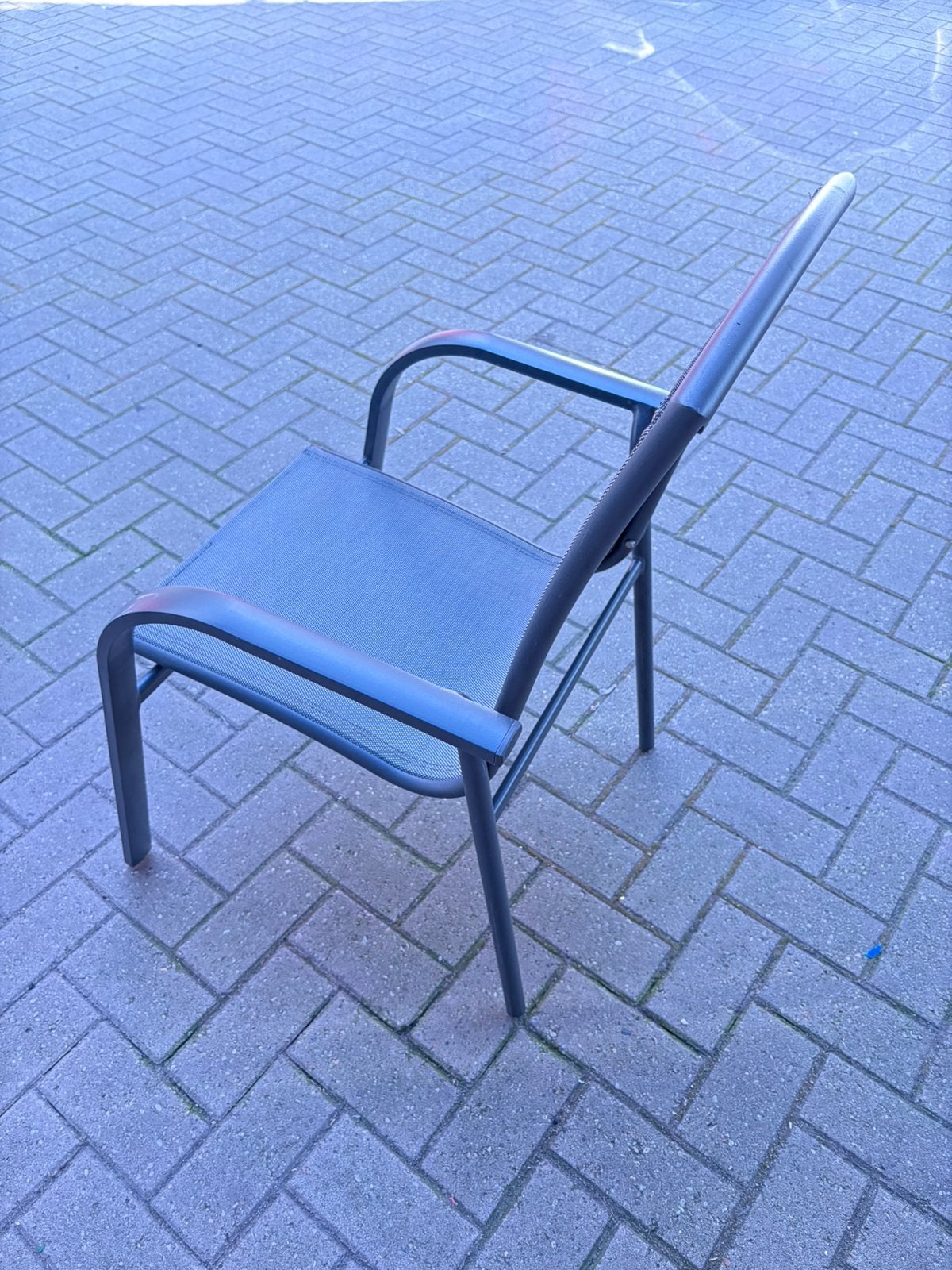 Tuinstoel stapelbaar - 10 stuks, Ophalen, Zo goed als nieuw, Kunststof, Stapelbaar