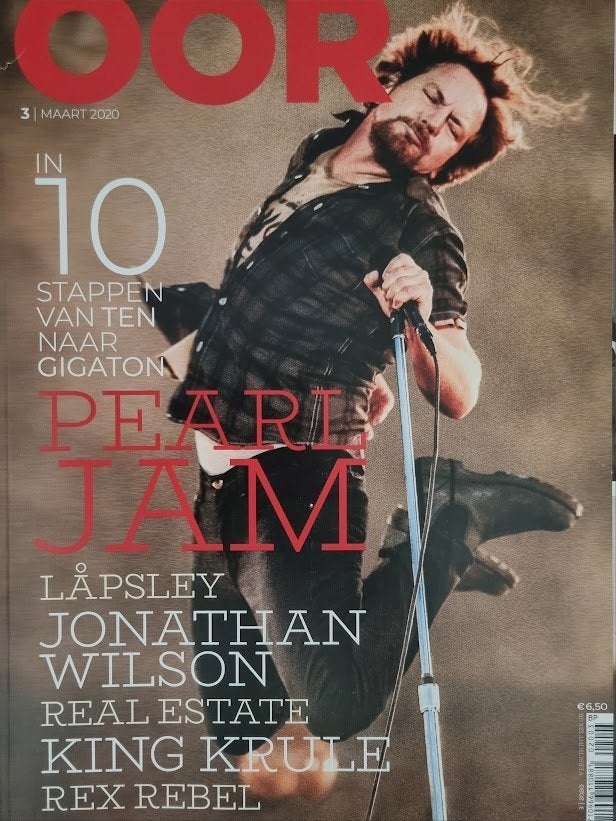 OOR 3-2020 Pearl Jam Jonathan Wilson King Krule Real Estate, Ophalen of Verzenden, Zo goed als nieuw, Muziek, Film of Tv