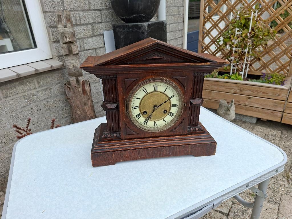 schitterende grote houten staande klok, Antiek en Kunst, Antiek | Klokken, Ophalen of Verzenden