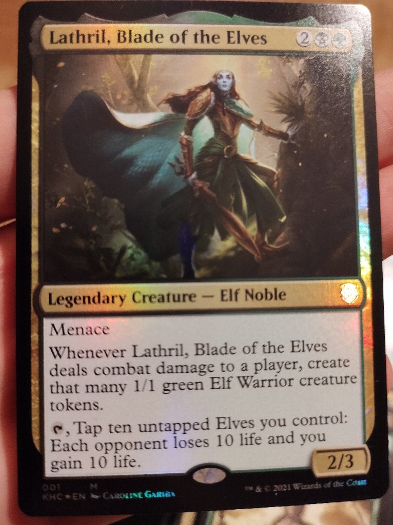 Latrhil blade of elves commander deck, Hobby en Vrije tijd, Verzamelkaartspellen | Magic the Gathering, Ophalen of Verzenden, Zo goed als nieuw