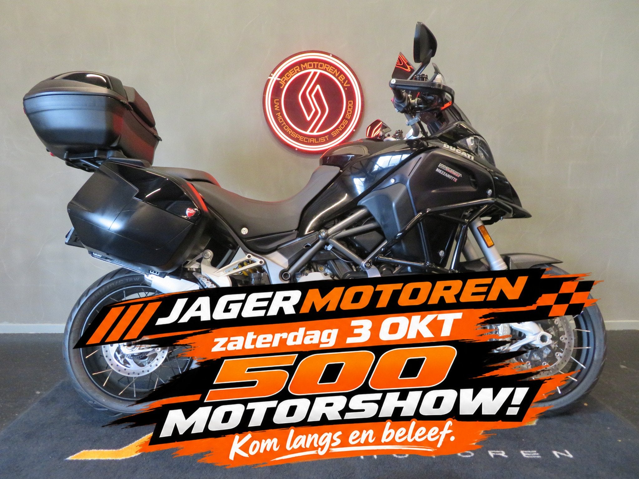 Ducati MULTISTRADA 1200 ENDURO ABS KOFFERS (bj 2017), Motoren, Toermotor, Gebruikt, Bedrijf