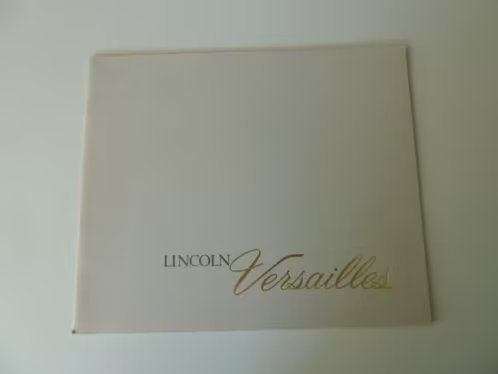 1978 Lincoln Versailles Prestige Brochure USA, Ophalen of Verzenden, Gelezen, Overige merken