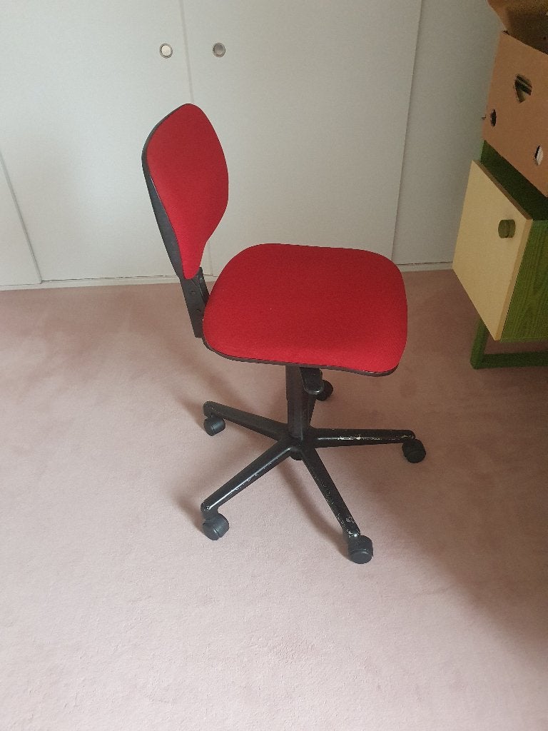 bureaustoel, Ophalen, Gebruikt, Rood, Bureaustoel