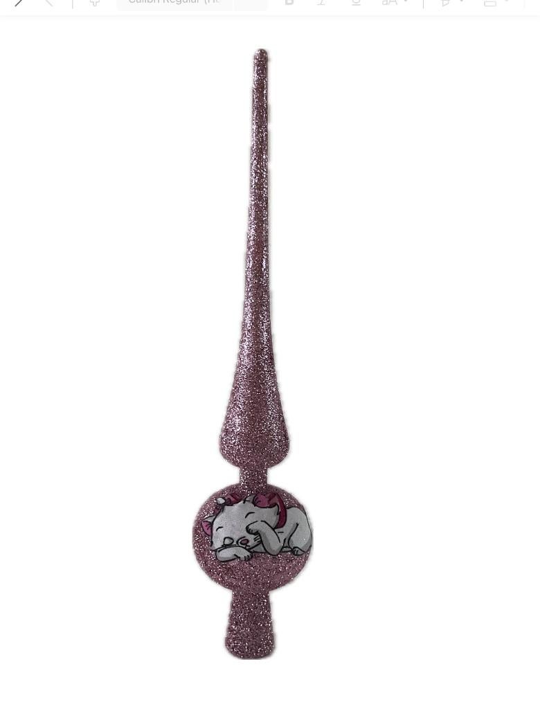 Disney Aristocats - tree topper - piek - Marie, Verzamelen, Disney, Ophalen of Verzenden, Overige figuren, Zo goed als nieuw, Beeldje of Figuurtje