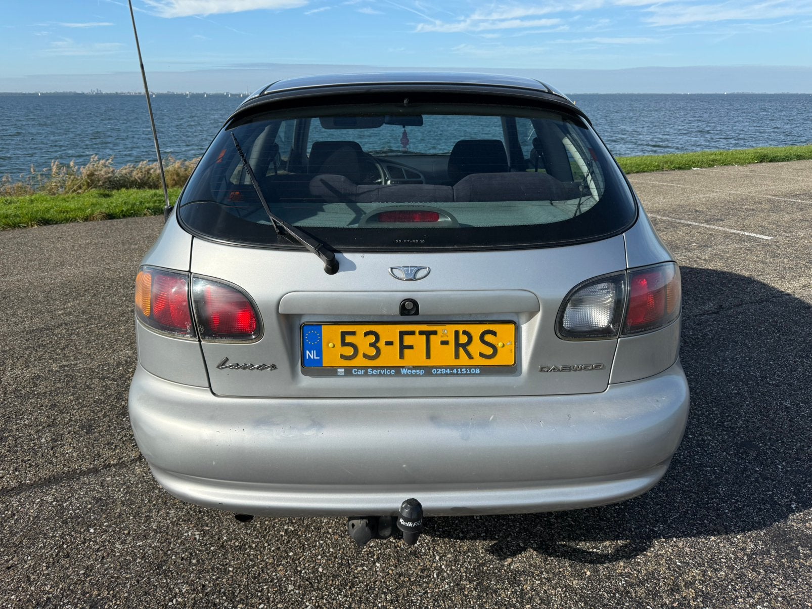 Daewoo Lanos 1.5/APK MAART 2027/AIRCO/TREKHAAK/NAP, Auto's, Stof, 4 cilinders, Origineel Nederlands, Bedrijf