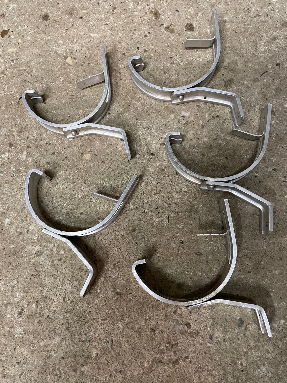 Dakgoot beugels 5 stuks aluminium, Ophalen of Verzenden, Zo goed als nieuw, Overige materialen