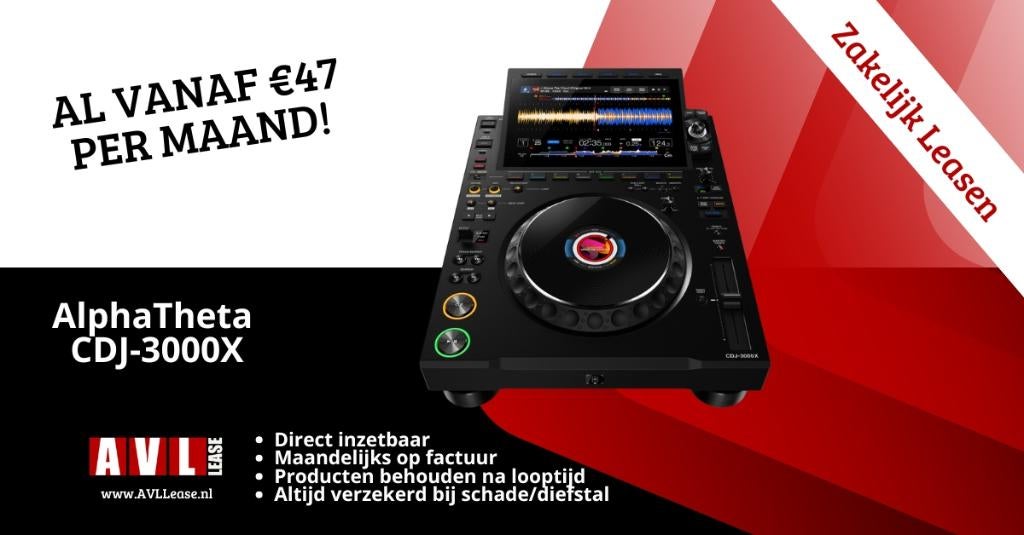 Alphatheta CDJ-3000X (Zakelijk Leasen), Ophalen of Verzenden, Nieuw, Draaitafel, Pioneer