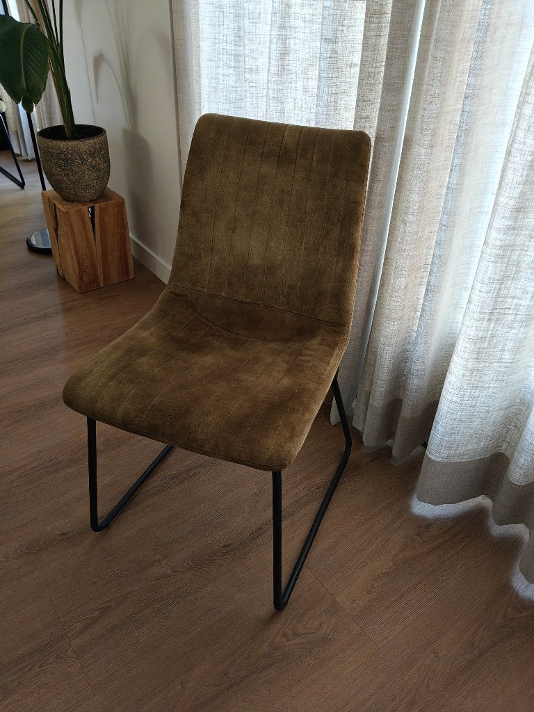 Eetkamer stoelen 4 stuks, Huis en Inrichting, Stoelen, Ophalen, Overige kleuren, Zo goed als nieuw, Stof