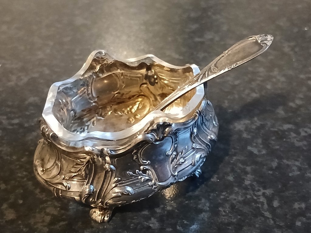Antiek Zilveren Zoutvaat (FR), Ophalen, Zilver