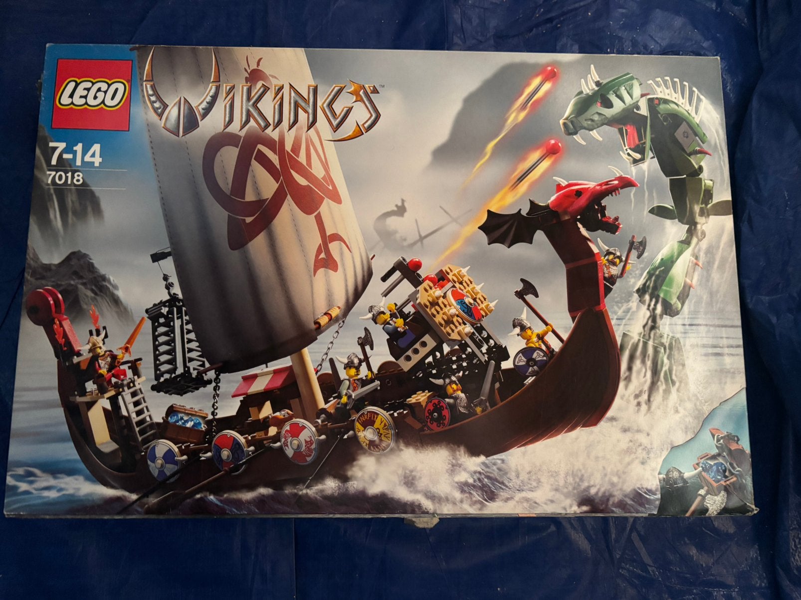 Lego Viking Schip 7018 zo goed als nieuw!, Overige thema's, Lego, Ophalen of Verzenden, Zo goed als nieuw