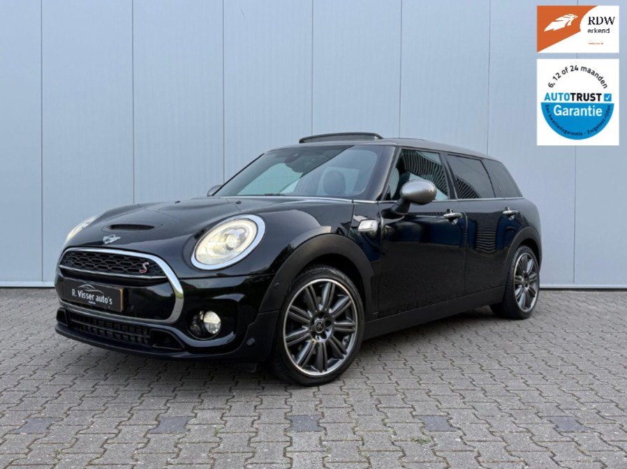 Mini Clubman S 2.0 2017 Pano/NAP!/Leder/harman&kardon/Jcw, Auto's, Mini, Bluetooth, Zwart, Onderhoudsboekje, 17 km/l
